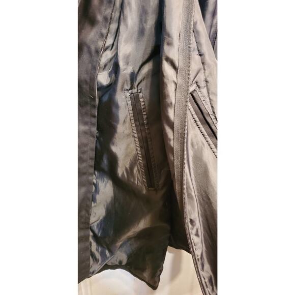 WILLIAM Wallace Black Thinsulate Insulation Trench Coat Jacket Size Small - Picture 10 of 11
